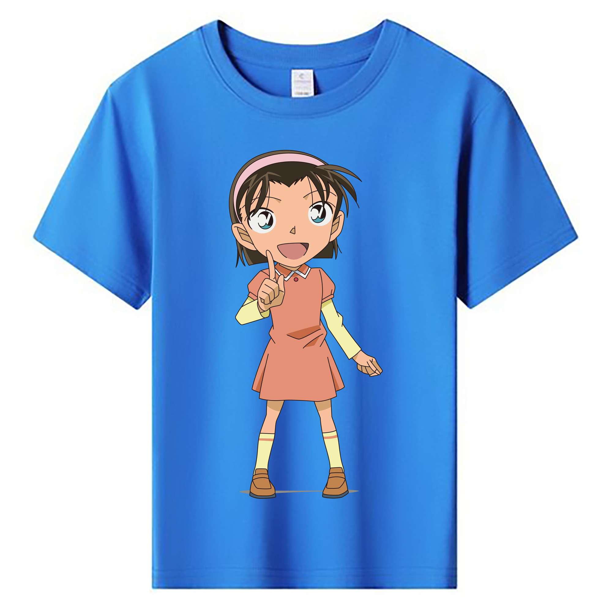 （画像用） 名探偵コナン 吉田 歩美 よしだ あゆみ Detective Conan my Yeager 綿100％キッズTシャツ（フロントプリント）